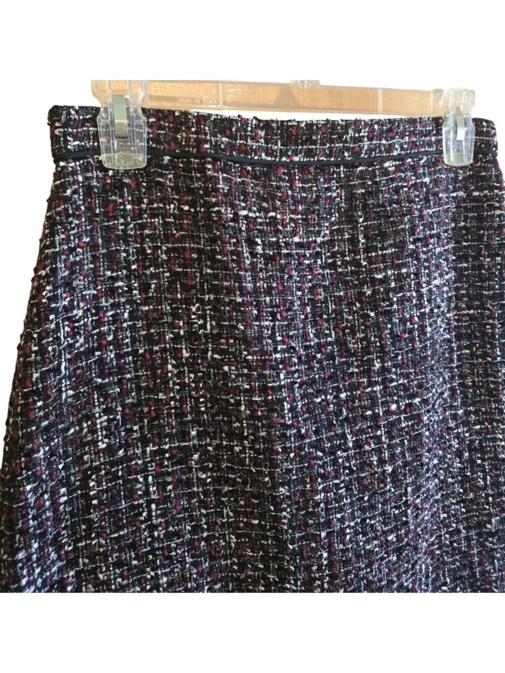 Ann Taylor Multi-Color Tweed Pencil Skirt New With Tags office capsule wardrobe